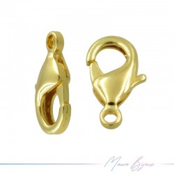 Carabiner in Brass Gold Droplet Various Sizes