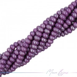 Ceramic Rondelles 6x9mm Color Violet