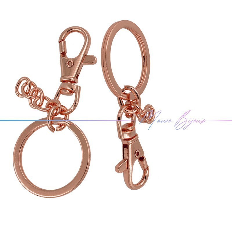 Portachiave con Moschettone Bronzo 38x20mm