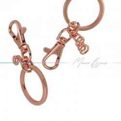Portachiave con Moschettone Bronzo 38x20mm