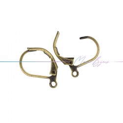 Hook Earring  in Brass Drop Type color Antique Bronze