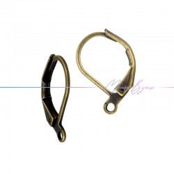 Hook Earring  in Brass Drop Type color Antique Bronze
