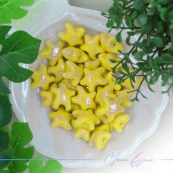 Ceramic StarFish 20mm Thickness 10mm Color Yellow