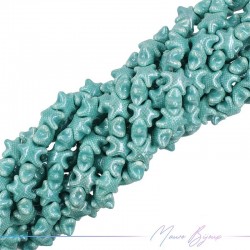 Ceramic StarFish 20mm Thickness 10mm Color Turquoise