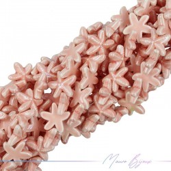 Ceramic StarFish 19mm Thickness 6mm Color Pink