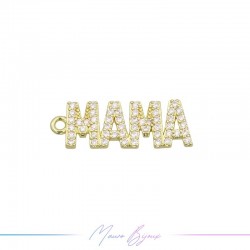 Charms in brass with strass...