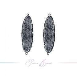 Marcasite charms Oval 64mm