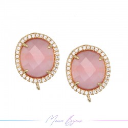 Pink Cat's Eye Earrings...