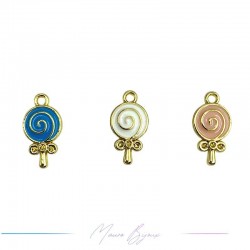 Charms in Brass enameled...