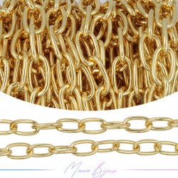 Chain Inox Gold Oval 8x14mm