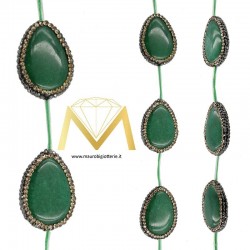 Green Agate with Marcasite