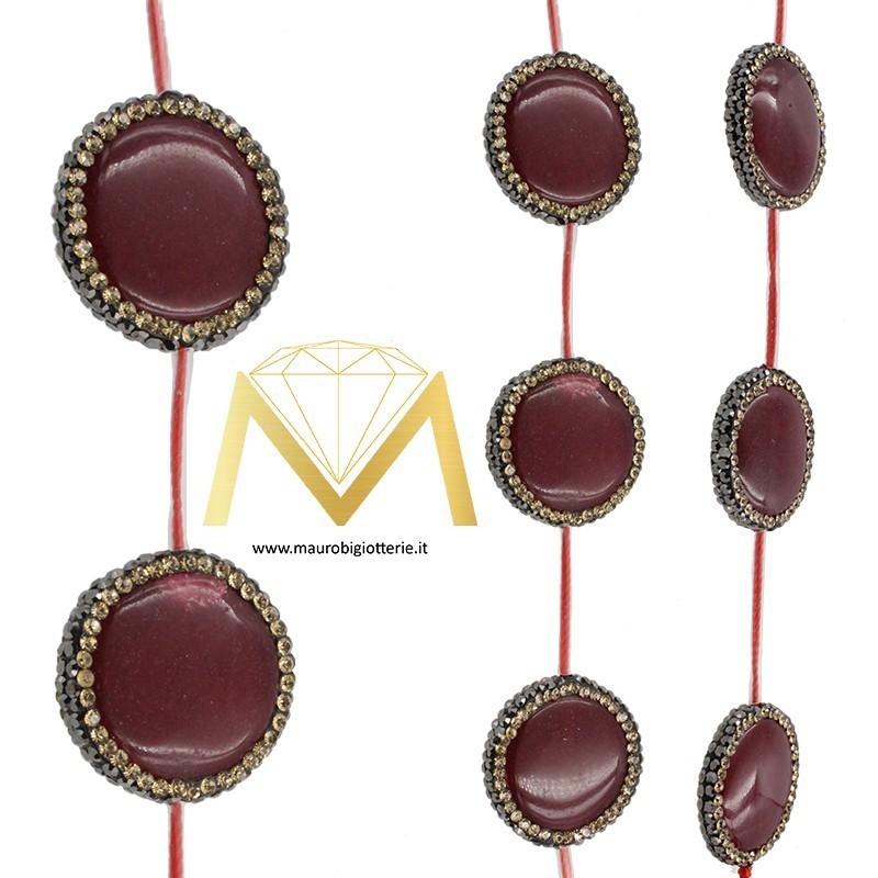 Filo di PD Agata Rubino con Marcasite