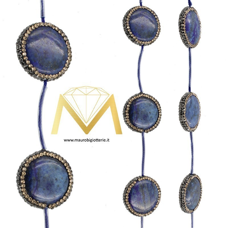 Filo di PD Lapis Forma Goccia con Marcasite