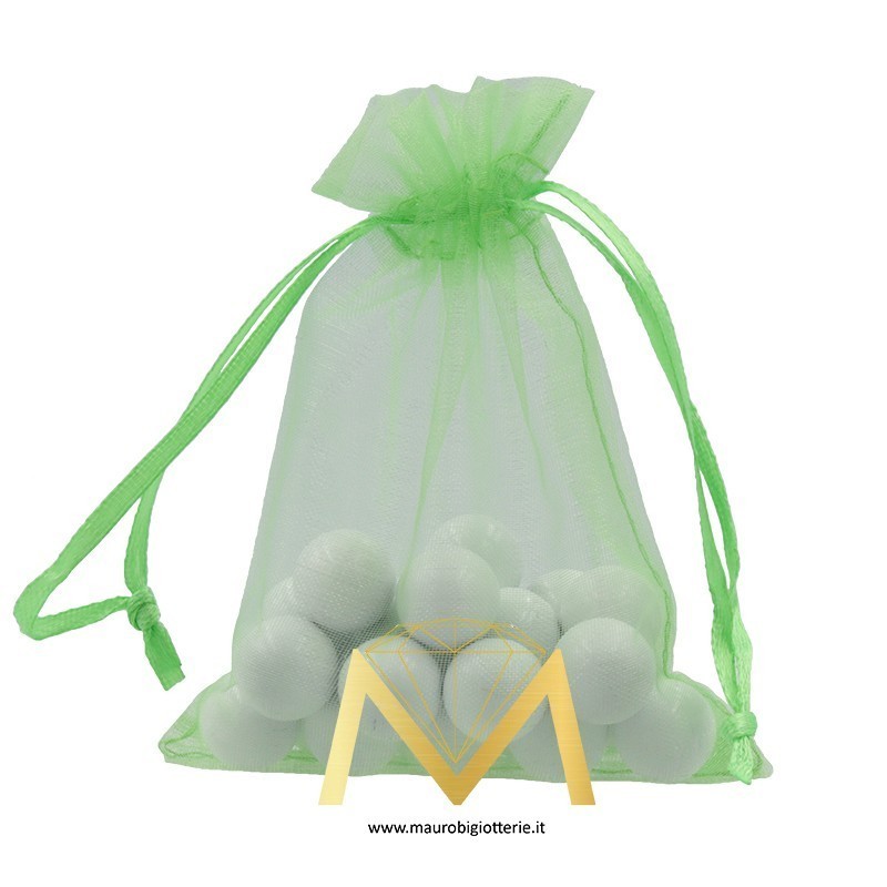 Organza Bags Green 7x9cm