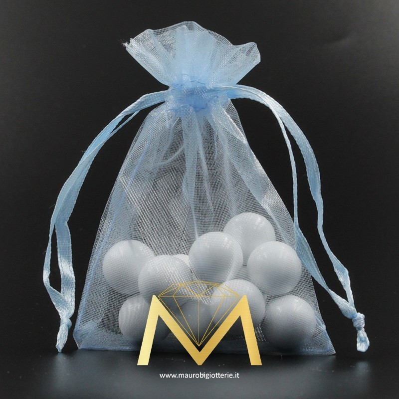 Organza Bags Light Blue 7x9cm