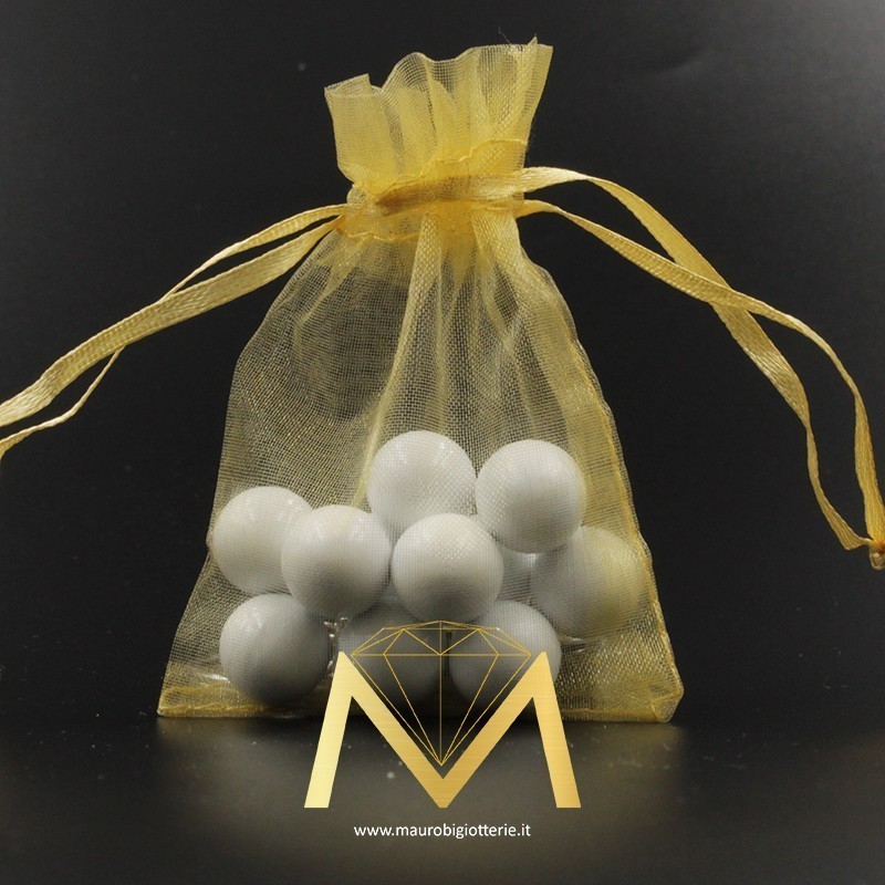 Organza Bags Gold 9x12cm