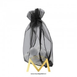 Organza Bags Black 11x16cm