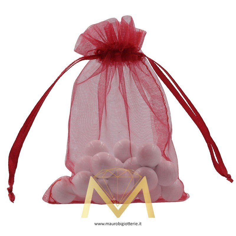 Sacchetti di Organza Rosso 11x16cm