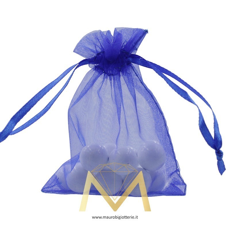 Sacchetti di Organza Blu 11x16cm