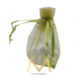 Organza Bags Olive Green 11x16cm