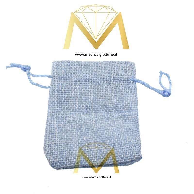 Sacchetti in Juta Azzuro 9x13cm