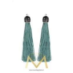 Torquoise Tassel with Marcasite 60mm