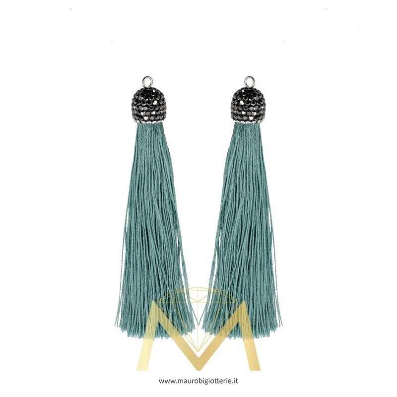 Torquoise Tassel with Marcasite 90mm
