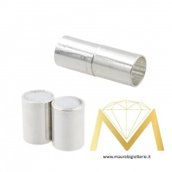 Tube with Magnet Silver 4mm