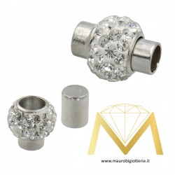 Calamita Foro Largo con Strass 5mm