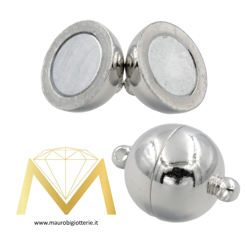 Round Magnetic Rodium Clips 8mm
