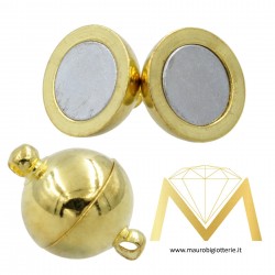Round Magnetic Gold Clips 8mm