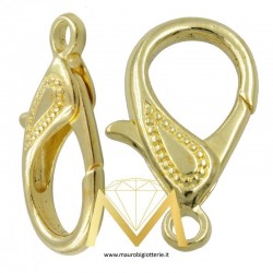 Carabiner Droplet Gold with Design 30mm