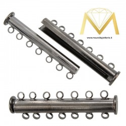 Tube with Magnet and 7 Rings Gun Metal