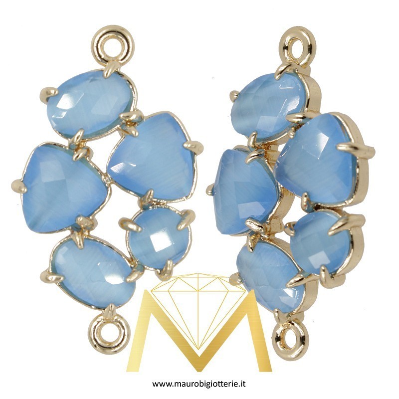 Irregular shaped Pendant - Light Blue