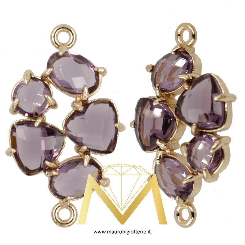 Ciondolo Irregolare Colore Lilla