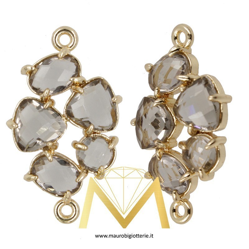 Ciondolo Irregolare Colore Grigio