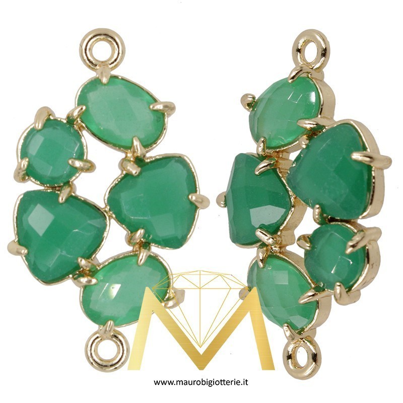 Irregular shaped Pendant - Green