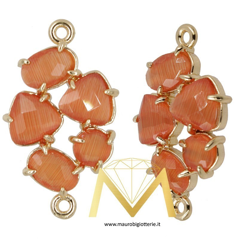 Irregular shaped Pendant - Orange