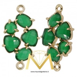 Irregular shaped Pendant - Olive Green
