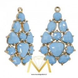 Ciondolo Goccia Pieno Colore Pasta di Turchese