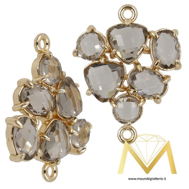 Triangle Pendant with Cat's Eye color Gray