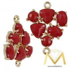 Ciondolo Triangolo con Occhio di Gatto Colore Bordo