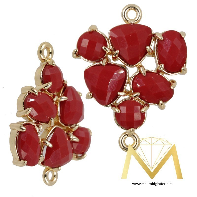 Ciondolo Triangolo con Occhio di Gatto Colore Bordo