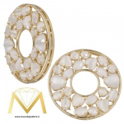 Round Pendant with Cat's Eye color Pearl