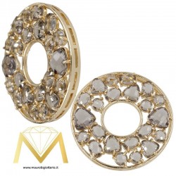 Round Pendant with Cat's Eye color Gray