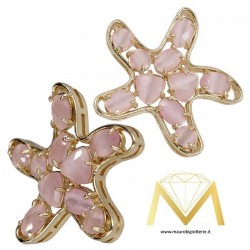 Star Pendant with Cat's Eye color Pink