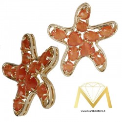 Star Pendant with Cat's Eye color Orange