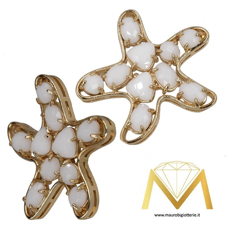 Star Pendant with Cat's Eye color White