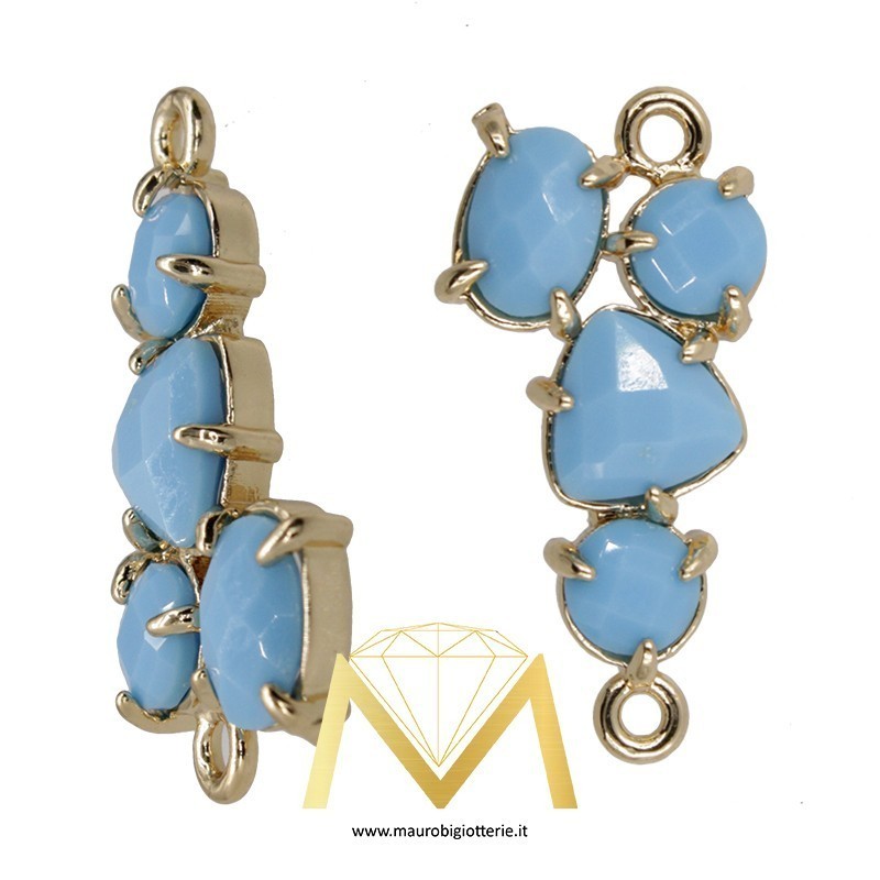 Ciondolo Asimmetrcio con Occhio di Gatto Colore Pasta di Torchese