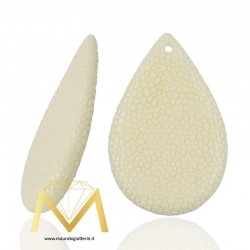 Droplet Resin Pendant color Ivory